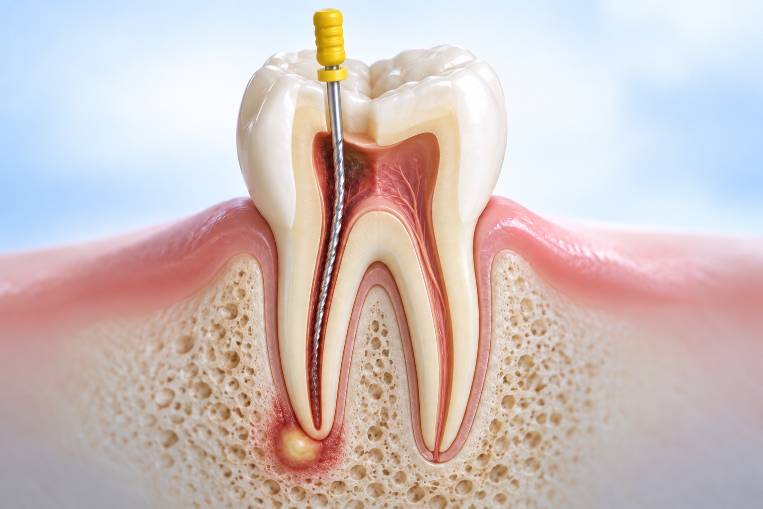 Root canal treatment for infected tooth at Planet Family Dental in Lynnwood, WA